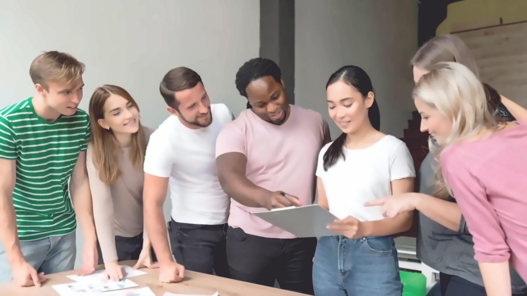 Equipo trabajando en análisis financiero colaborativo